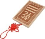 STOBAZA Wooden Bagua Corner Amulet Plaque for Feng Shui Moon Phase Pendulum Boar... - Image 2