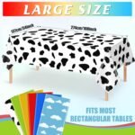 12 Pack Blue Sky and White Cloud Tablecloth Cartoon Story Mix Color Plastic Tabl... - Image 3