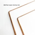 Copper Dowsing Rods Kit Spiritual & Pendulum Board Kit with Mat & Amethyst Witch... - Image 5