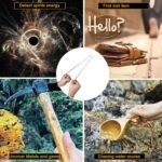 Copper Dowsing Rods Kit Spiritual & Pendulum Board Kit with Mat & Amethyst Witch... - Image 6