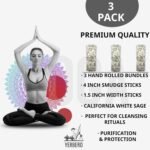 (Pack of 3)-Yerbero - Premium 4 Inches Long White Sage. 3 Hand Tied Bundles Smud... - Image 4