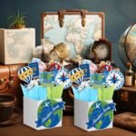 4 Sets Travel Themed Party Centerpieces Let the Adventure Begin Table Toppers De... - Image 6