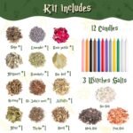 Tassika Witchcraft Starter Kit, Witchcraft Supplies for Wiccan Altar- 63 Pack of... - Image 3