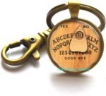 Ouija Board Keychain Ouija Board Key Ring Ouija Board Jewelry Antique Spirit Boa... - Image 2