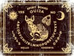 Tin Sign For Spirit Ouija Board Talking Cat Metal Sign Plate 12"x8" Plaque Vinta... - Image 2