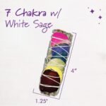 ESPOIR & AMOUR 7 Chakra Sage - 3 Spiritual White Sage Sticks with 7 Chakra Rose ... - Image 5