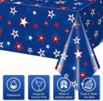 3 Pack Memorial Day Tablecloth Decorations, 4th of July Plastic Table Cloth Amer... - Image 4
