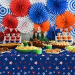 3 Pack Memorial Day Tablecloth Decorations, 4th of July Plastic Table Cloth Amer... - Image 6