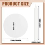 MTLEE 150 Set Church Candles with Drip Protectors, Shabbat Vigil Votive Memorial... - Image 3