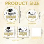 320Pcs Graduation Table Decorations Party Supplies - White Gold Graduation Plate... - Image 4