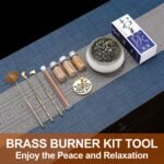 Brass Powder Incense Burner Kit, 10 Pcs Incense Making Set with Ceramics Burner,... - Image 6