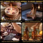 60pack Herbs for Witchcraft, Dried Herbs and Flowers Kit for Witch Beginner, Bul... - Image 5