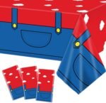 3 Pieces Super Brother Games Party Tablecloth Plastic Super Video Games Tablecov... - Image 2