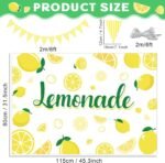 2Pcs Lemonade Stand Kit for Lemonade Stand Supplies 45.3x31.5in Lemonade Tablecl... - Image 3