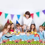 4 Pack Circus Theme Tablecloths, 51x87'' Carnival Plastic Disposable Rectangle T... - Image 4