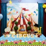 4 Pack Circus Theme Tablecloths, 51x87'' Carnival Plastic Disposable Rectangle T... - Image 6