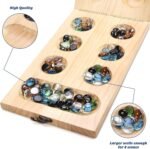 AMEROUS Wooden Mancala Board Game Set - Upgraded Larger Size - 72+8 Bonus Multi ... - Image 5