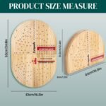 24.8in Wood Horse Race Board Game,Foldable Horse Racing Game,Large Size,with 11 ... - Image 4