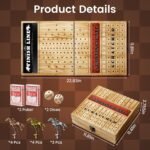 Horse Racing Board Game with 11 Luxury Metal Horses, Horse Race Board Games Hors... - Image 3