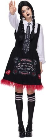 EraSpooky Women's Spirit Board Costume Adult Spooky Ouija Board Schoolgirl Dress... - Image 4