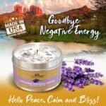 Lavender Sage Smudge Candle (6oz) Soothe & Reset - Pure Sage Energy Cleansing Ca... - Image 3