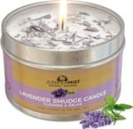 Lavender Sage Smudge Candle (6oz) Soothe & Reset - Pure Sage Energy Cleansing Ca... - Image 2