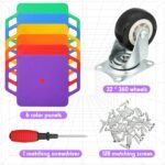 Deekin 12 Pcs Scooter Boards with Handles Bulk Plastic Floor Sitting Scooter for... - Image 6