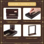 Moon Phase Pendulum Display Stand with Tray, Wood Wiccan Crystal Holder for Up 1... - Image 7