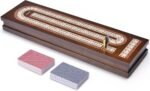 AMEROUS Wooden Cribbage Board Game Set with Magnetic Lock - Metal Pegs - 2 Playi... - Image 7