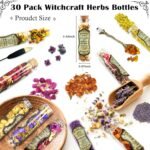 30 Pack Witchcraft Supplies Herbs and Flowers Kit, Natural Dried Herbs Bottles S... - Image 4