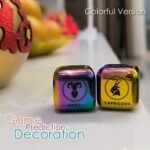 2Pcs/Set Metal 12 Constellation Dice Set, Laser Engraved 6-Sided Stainless Steel... - Image 6