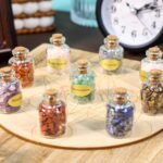 SUNYIK 9 Mini Gemstone Bottles Chip Crystal Healing Tumbled Gem Reiki Wicca Ston... - Image 6