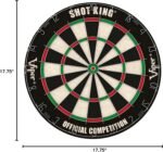 Viper by GLD Products Shot King Regulation Bristle Steel Tip Dartboard Set with ... - Image 10