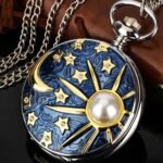 Scrying Mirror Natural Black Obsidian Mirror for Divination Pearl Sun Moon Desig... - Image 4