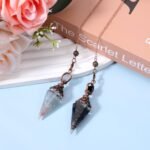 2 pcs Natural Aquamarine Crystal Pendulums Pendulum Crystals Spiritual Pendant S... - Image 4