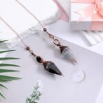 2 pcs Natural Aquamarine Crystal Pendulums Pendulum Crystals Spiritual Pendant S... - Image 5