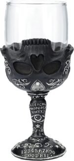 Pacific Giftware Spirit Board Glass Goblet Gothic Skull Ouija Goblet for Dark Ri... - Image 2