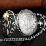 Scrying Mirror Natural Black Obsidian Mirror for Divination Pearl Sun Moon Desig... - Image 2